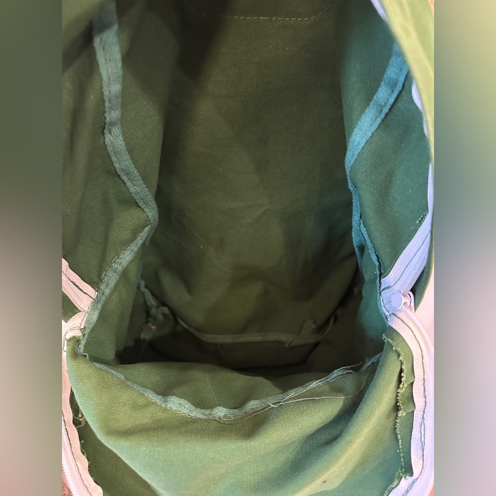 Vintage 1991 Hershey’s Chocolate Backpack Green Graphic 90s Retro - Picture 4 of 7
